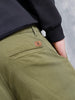 Men Loose Fit Clean Look Trouser | Olive