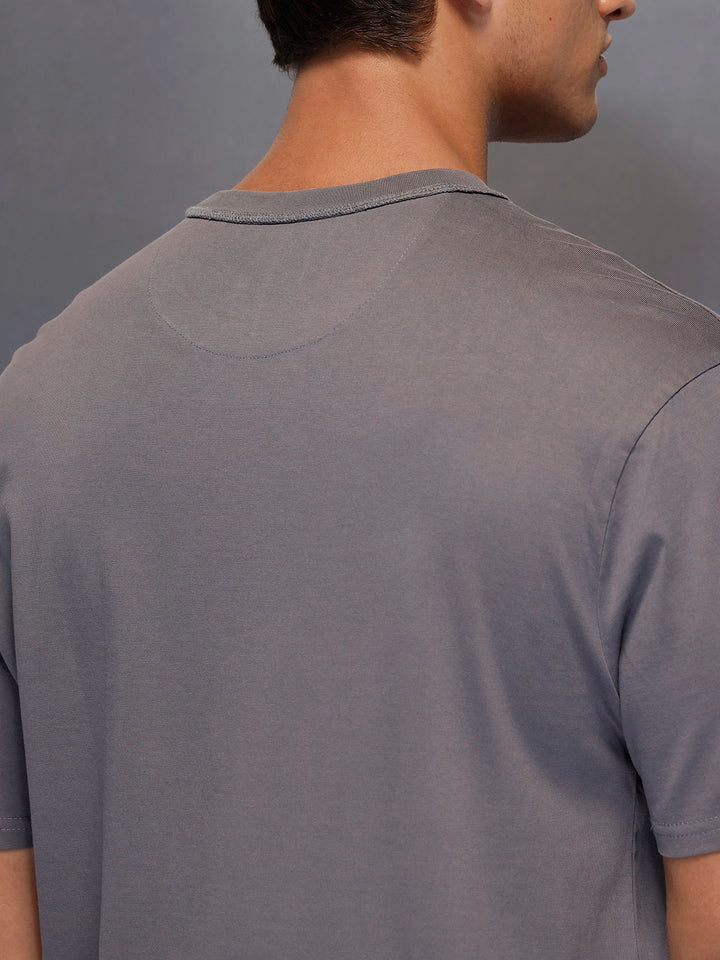 Solid Oversized T-Shirt   |  Grey