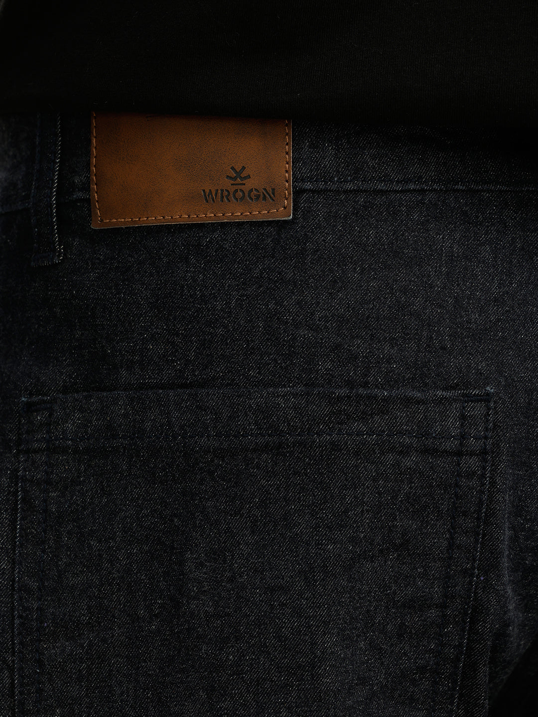 Washed Slim Fit Denim Cargo | Dark Blue