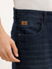 Faded Relaxed Fit Denim Jeans | Dark Blue