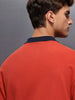 Classic Oversized Polo T-Shirt  | Rust