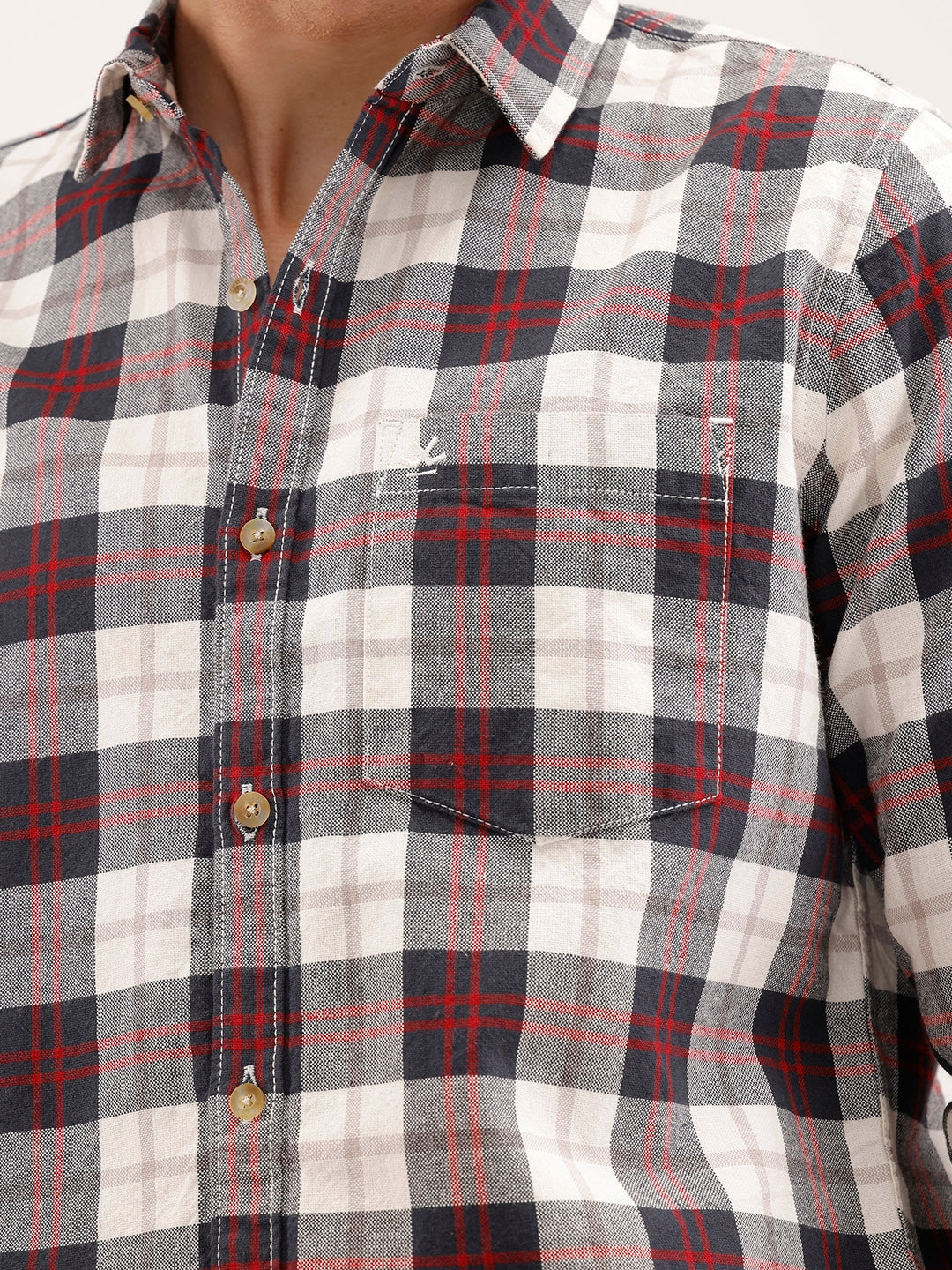 Classic Slim Fit Checkered Shirt | Multicolor