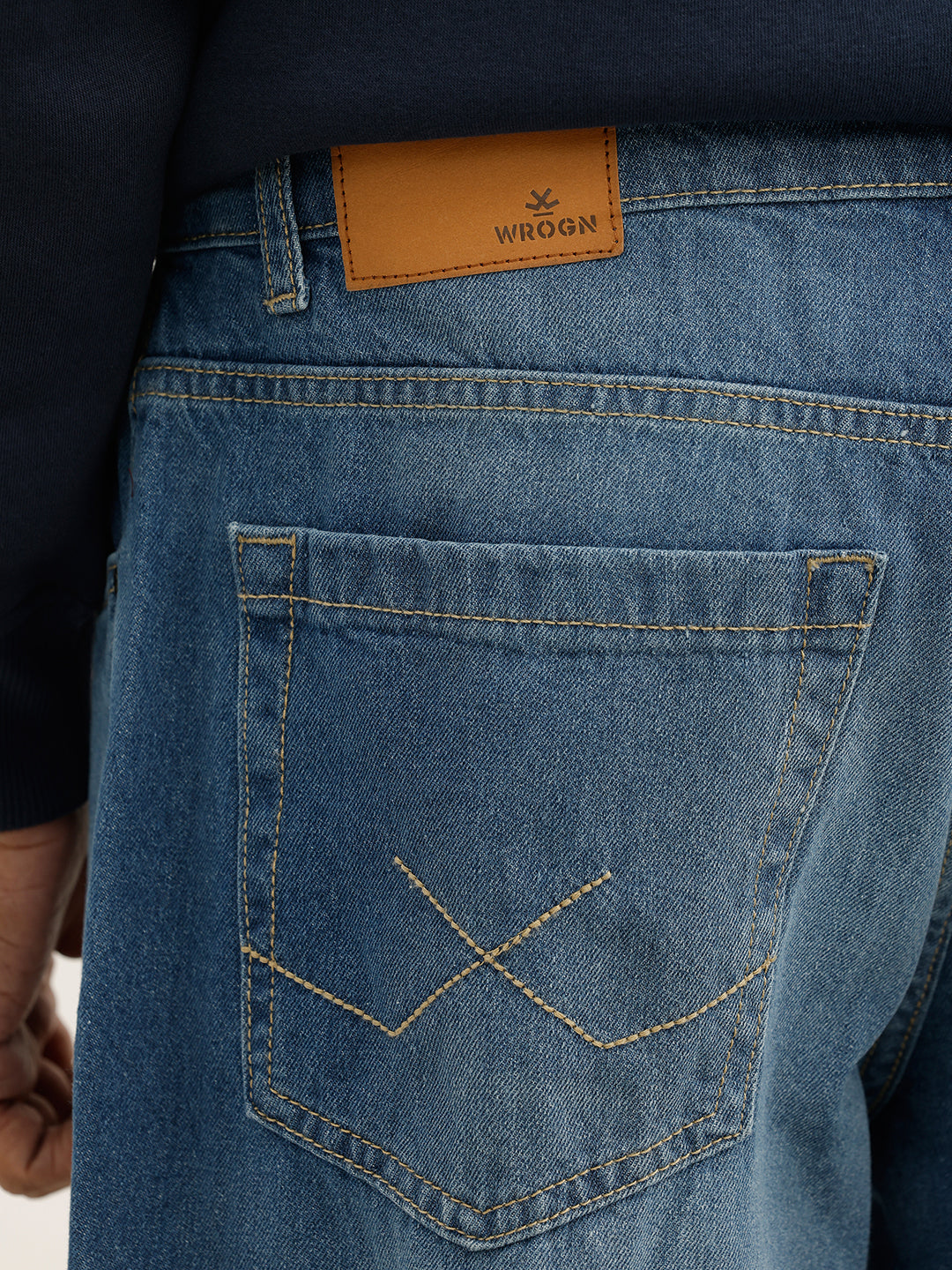Washed Loose Fit Denim Jeans | Blue