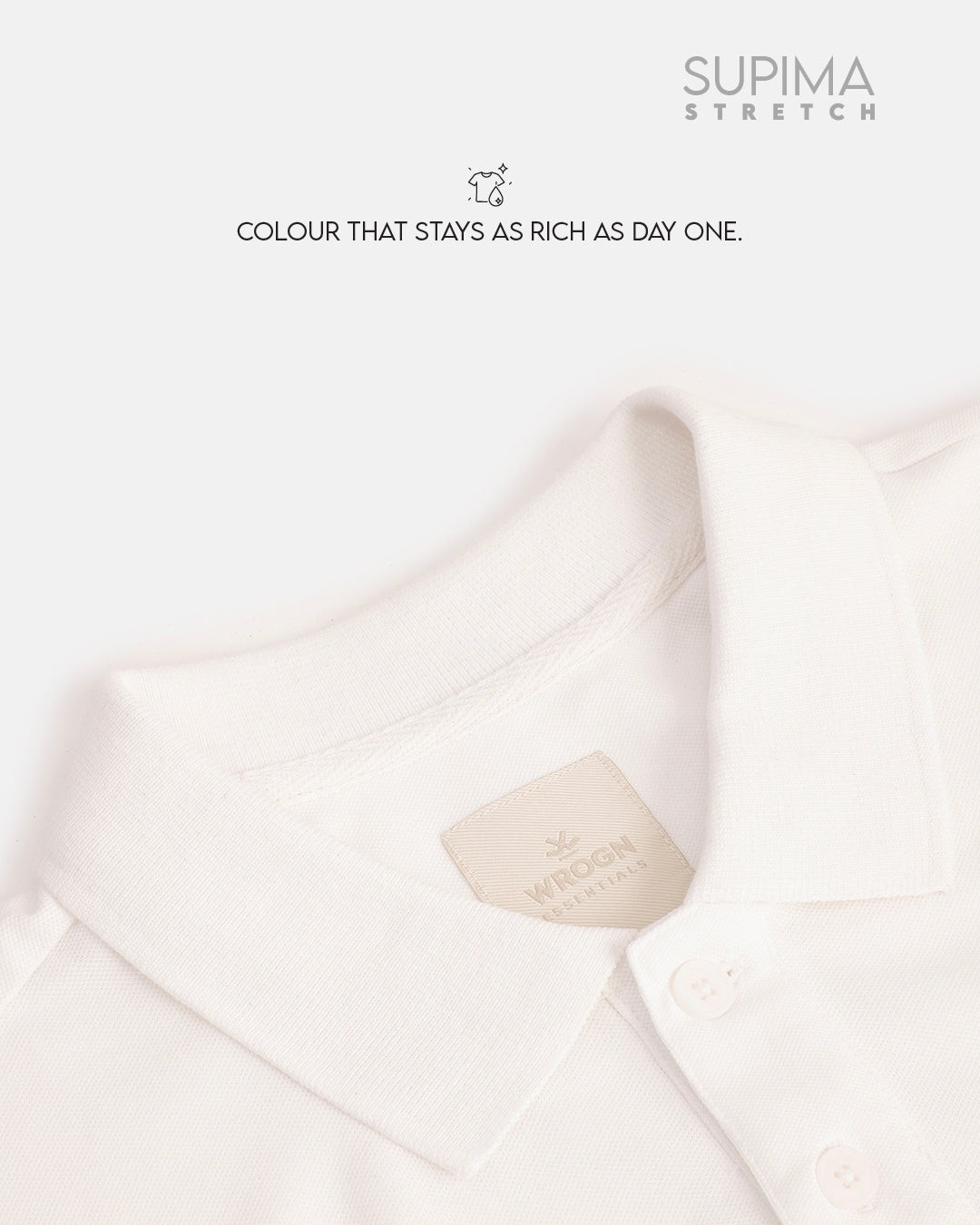 Essential Supima Polo T-Shirt | Essential | White