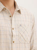 Regular Fit Full Sleeve Checkered Shirt | Beige | WWSH0729MAZ