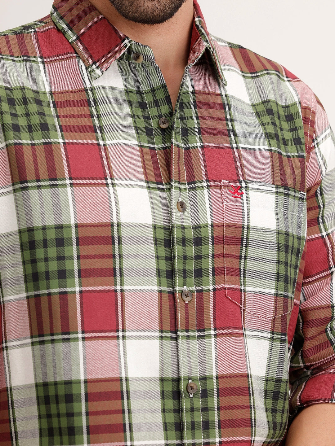 Regular Fit Checkerd Shirt | Multicolor