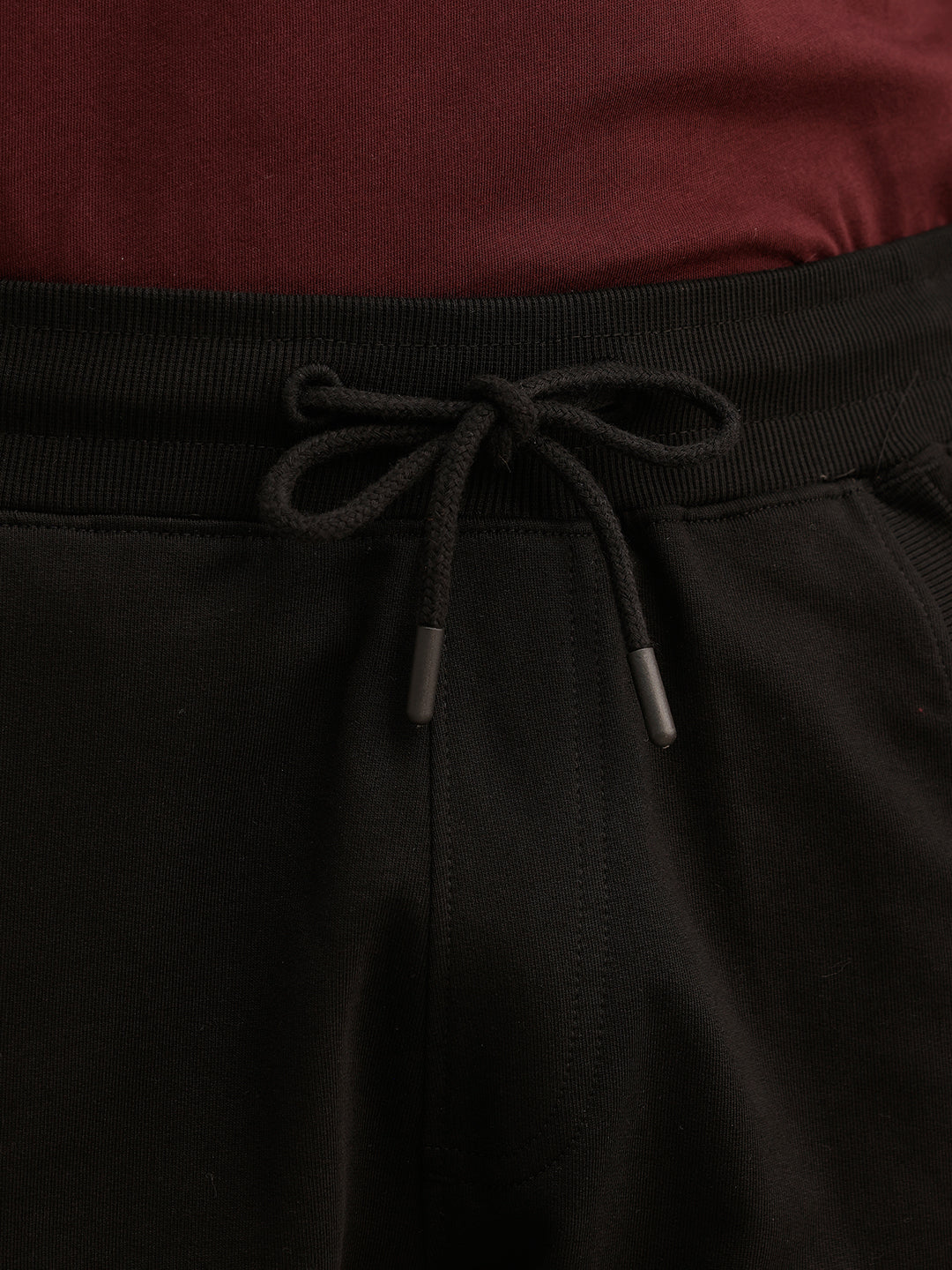 Black Solid Comfort Jogger
