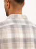 Slim Fit Checkered Full Sleeve Shirt | Grey