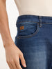 Faded Regular Fit Denim Jeans | Blue