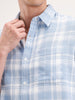 Casual Slim Fit Checkered Shirt | Blue