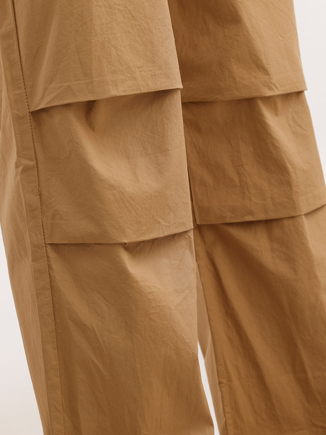 Parachute Fit Solid Trouser  | Khaki