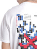 White Pixel Back Printed T-Shirt