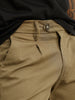 Solid Slim Fit Pleated Trouser | Olive | WTR0100SL5133W