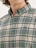 Regular Fit Checkered Shirt | Green