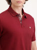 Slim Fit Solid Polo T-Shirt | Maroon