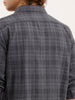 Slim Fit Textured Shirt  | Dark Grey