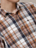 Bold Blocks Brown Checked Shirt