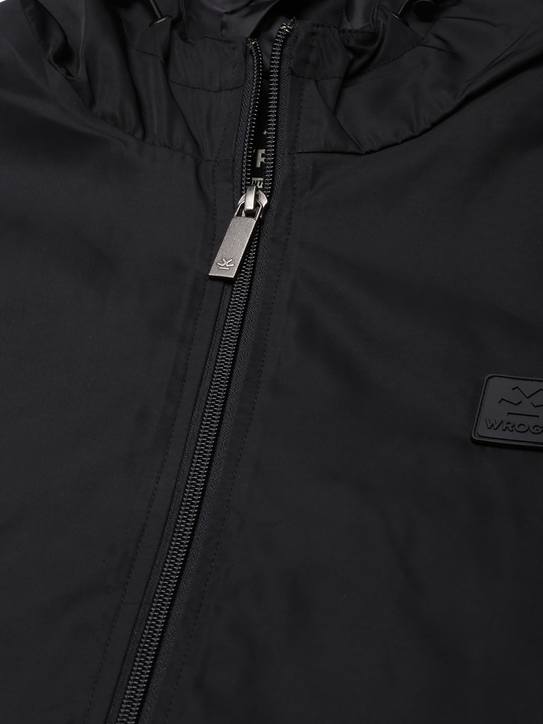 Hooded Zipper Colour-Blocked Jacket
