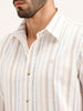 Slim Fit Striped Shirt | White