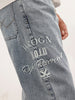 Men Casual Anti Fit Jeans With Tonal Embroidery | Super Stone