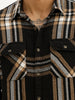 Classic Slim Fit Checkered Shirt | Black