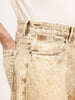 Balloon Fit Washed Denim Jeans | Khaki