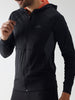 Black Slim Fit Hoodie With Mesh Lining