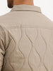 Solid Regular Fit Puffer Jacket | Grey