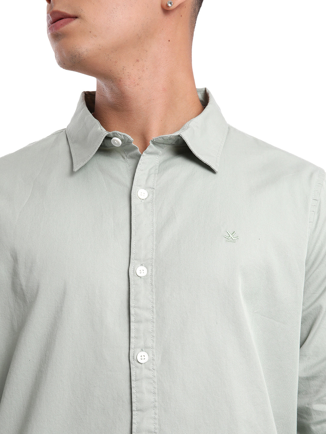 Premium Light Green Slim Fit Shirt