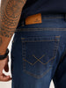 Straight Fit Solid Denim Jeans | Blue