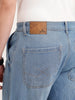 Loose Fit Cargo Denim Jeans | Light Blue