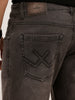 Washed Skinny Crop Denim Jeans | Dark Grey
