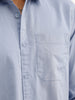 Solid Regular Fit Full Sleeve Shirt | Light Blue