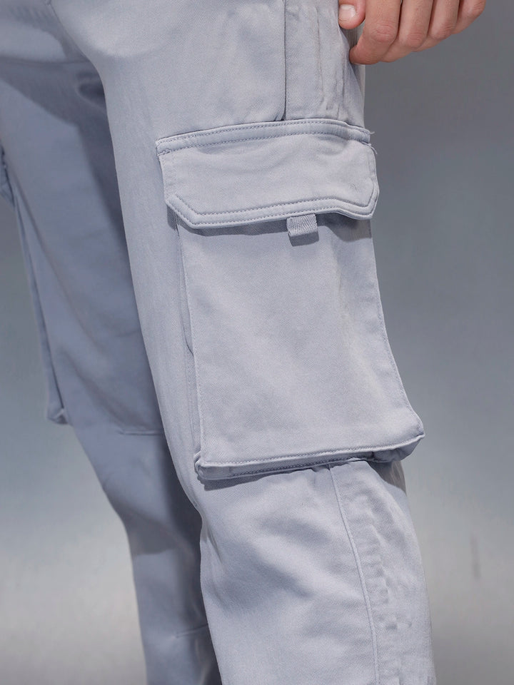 Men's Straight fit jogger with utility pocket  | Blue