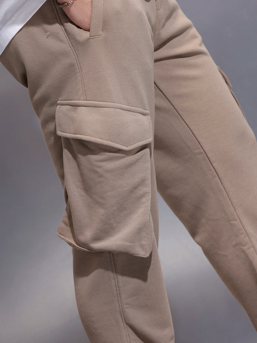 Casual Utility Pocket Joggers   |  Khaki