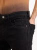 Solid Slim Fit Denim Jeans | Black
