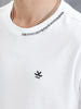 Thread Detailed Oversized T-Shirt | White