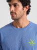 Graphic Back Printed T-Shirt | Blue