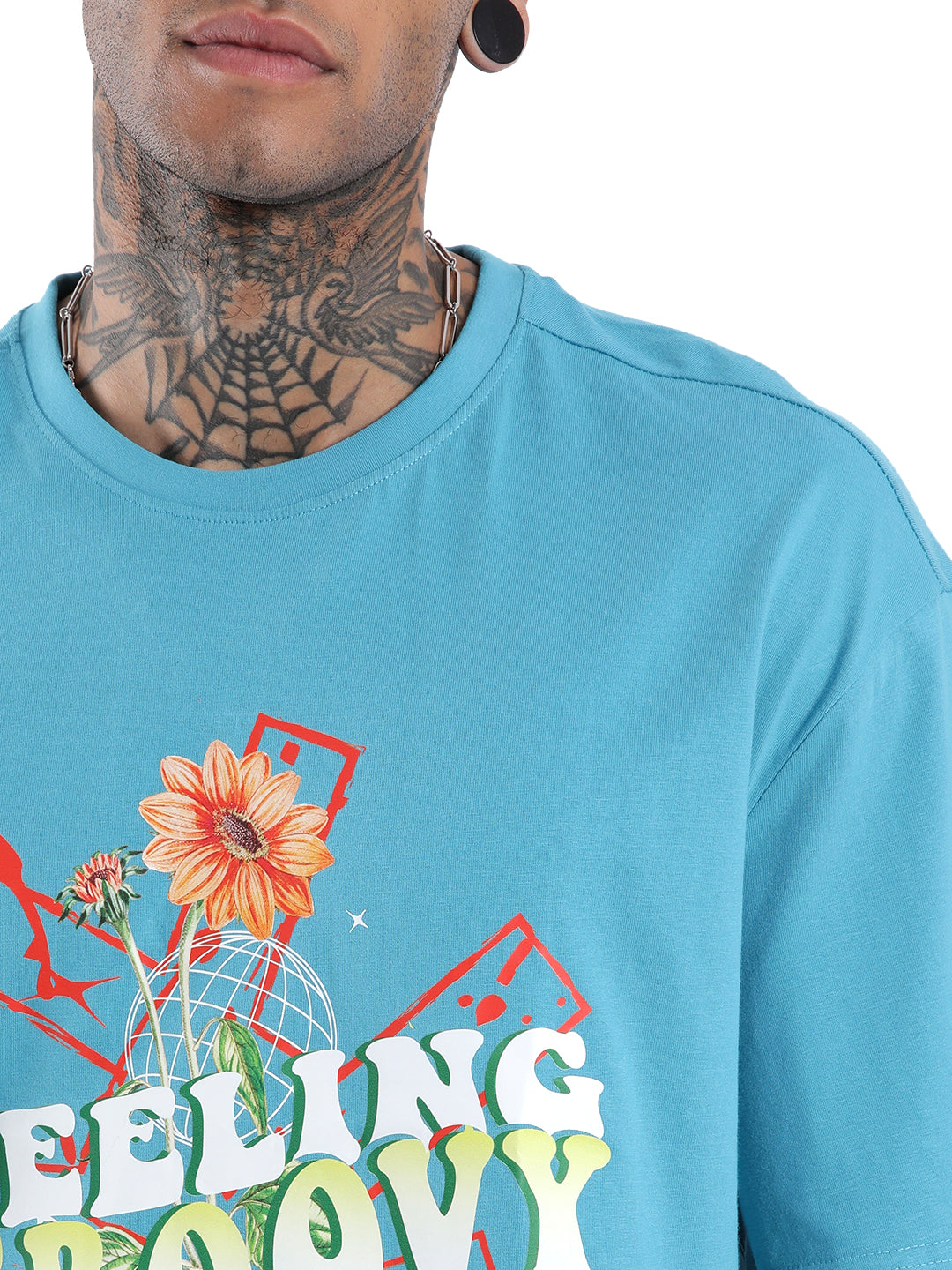 Feeling Groovy Teal T-Shirt