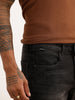 Faded Straight Fit Denim Jeans | Dark Grey | WJN0200SR2013S