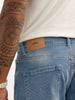 Straight Fit Strip Detail Denim Jeans | Light Blue