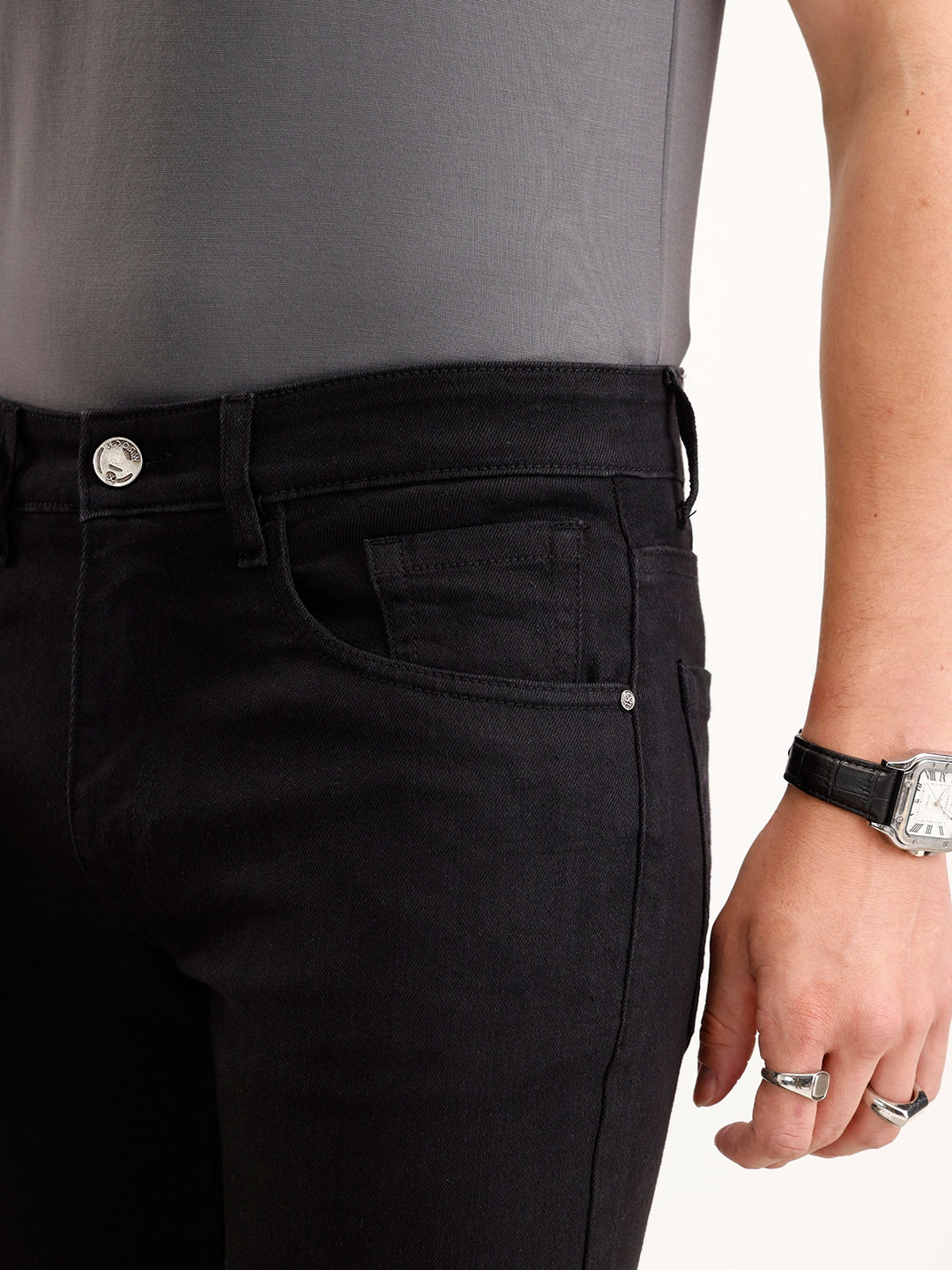 Slim Fit Denim Jeans | Black