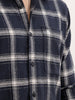 Slim Fit Full Sleeve Checkered Shirt | Navy Blue | WSH02FSSL0326S