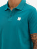 Classic Contrast Sleeves Polo T-Shirt | Teal | WWTS226F