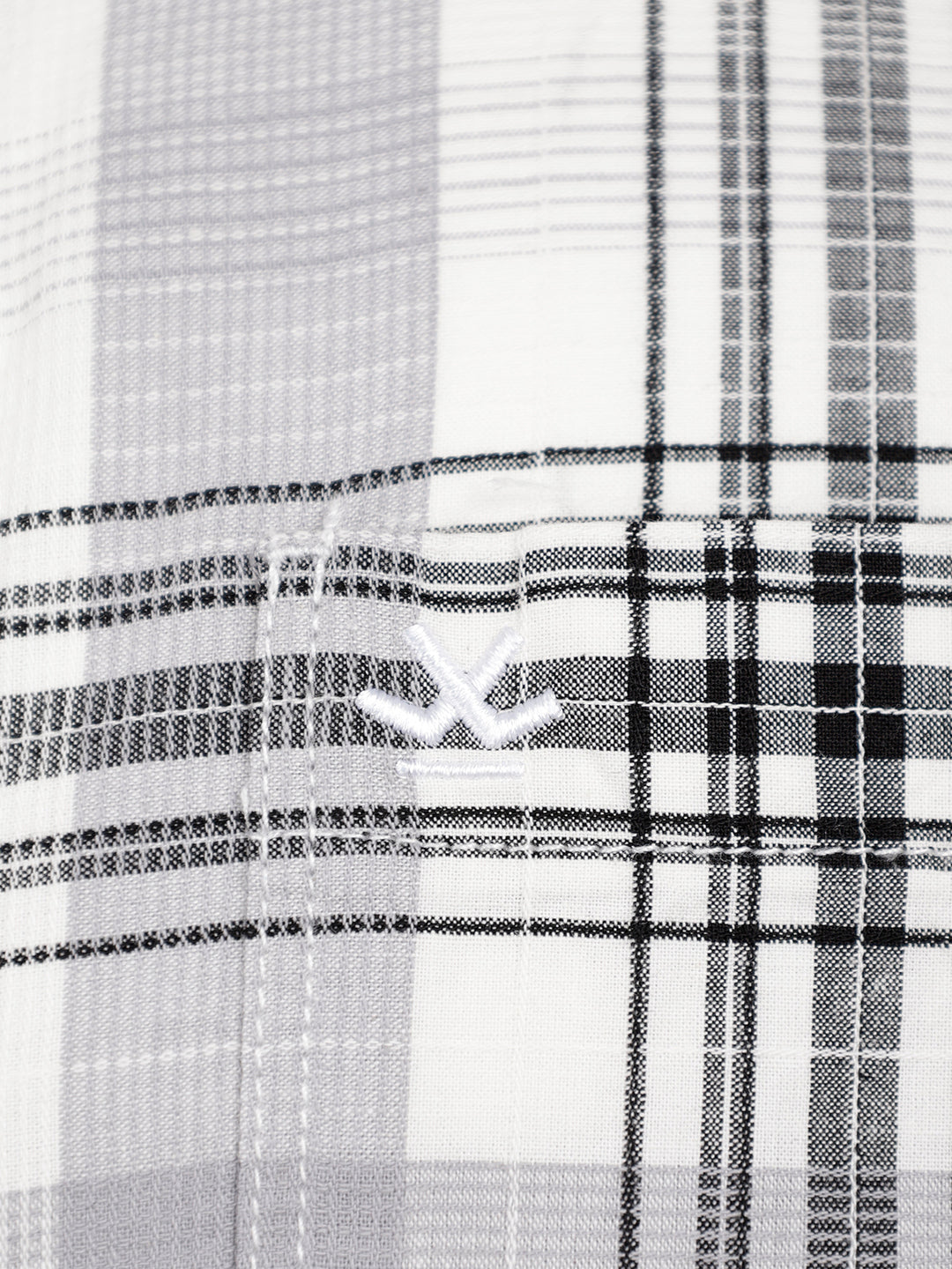 Men's casual checkered pattern shirt | Grey