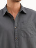 Solid Regular Fit Full Sleeve Shirt | Grey | WWSH9008F