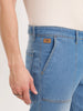 Relaxed Fit Cargo Denim Jeans | Blue