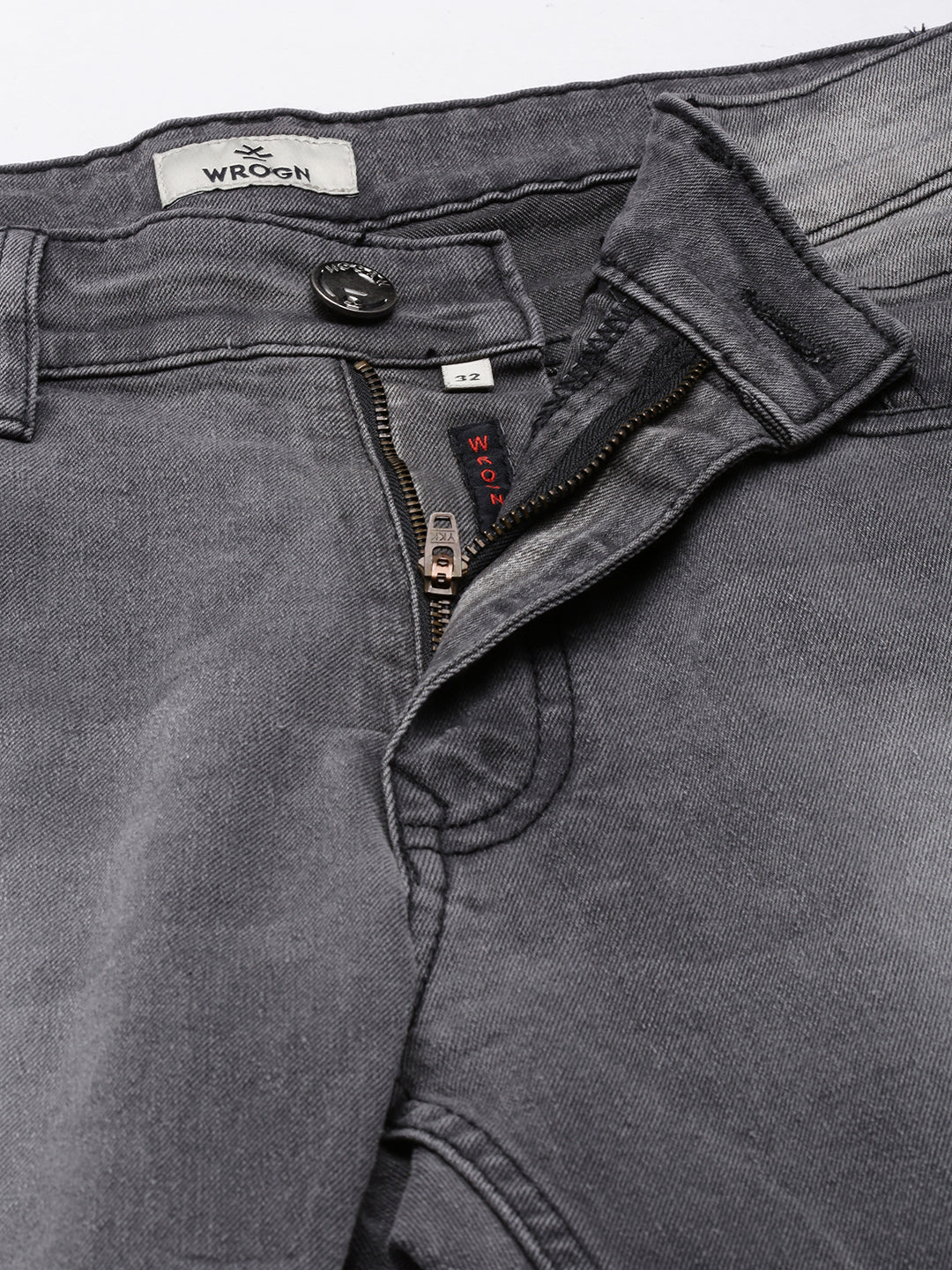 Faded Grey Slim Fit Jeans