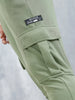 Men's Casual Straight Fit Cargo Knit Jogger | Olive
