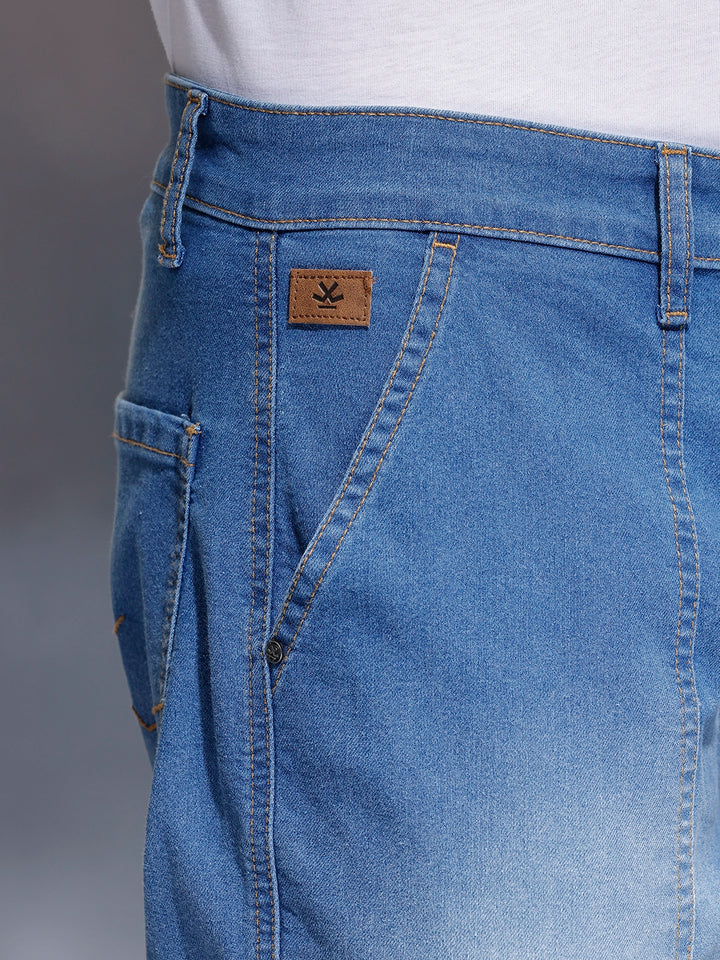 Men's cargo fit cargo denim | Blue